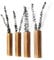 Sawoake Wand Pflanzgefäße- Moderne Holz Wand Dekor für Schlafzimmer und Badezimmer Zeitgenössische Pflanzgefäße Vielseitige Holz Home Decor für getrocknete Blumen und Faux Grünpflanzen (Braun, 4pc)