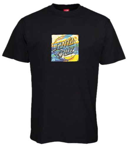 SANTA CRUZ T Shirt Water Front DOT Herren Original Schwarz 2024 Original, Schwarz , Medium