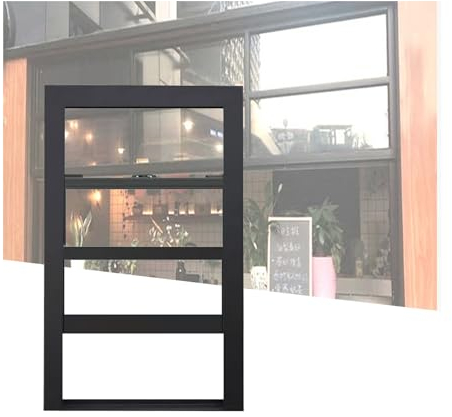 LVLDAWA Schiebefenster, Unterputz-Schiebefenster Mit Gehärtetem Glas Horizontale Schiebefenster Für Restaurant, Badezimmer(Größe:45X80CM)