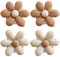 Glixoft 4 Stück Blumen-kleiderhaken, Florale Kleiderhaken, Selbstklebende Wandhaken, Wandhalterung, Kleiderständer, Handtuchhaken, Kinder-kleiderbügel
