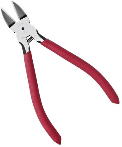 Yuentoen Seitenschneider,5-Zoll Präzisions-Seitenschneider klein, Cr-V Stahl Drahtschneider für weiche Drähte und Modellbau,Elektronikzange für Kabelbinder, PCB,Schmuck