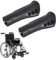 2 Stück Komfort Rollatoren Handgriffe, Ergonomisch Geformt, Gummihandgriffe, Rollatorengriff, Rollatorenhalter, Rechts und Links, Handfasser für Mobilitätshilfe, φ 22 mm (Schwarz B)
