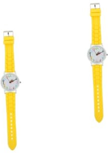 DEARMAMY 2pièces Montre Étudiante à Bracelet Réglable Montre Numérique Colorée pour Accessoire Pratique Et