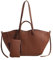 Macayda Handtasche Damen Umhängetasche Leder Tote Bag Klein Shopper Tasche Elegante Schultertasche PU Weichem Leder Henkeltaschen Tragetasche Beuteltasche für Büro Geschenk Einkau (G-Braun)
