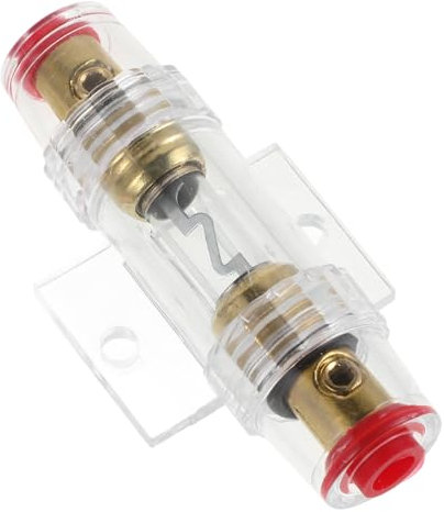 Gatuida Automotive Replacement Parts Inline Fuse Holder for Audio System Power Protection Ideal for Car Amplifier and Subwoofer Installation