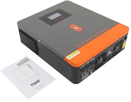 Chynalys 4200W Solar Hybrid Wechselrichter 24V Multifunktionswechselrichter mit 120 A MPPT Solar Laderegler Max PV 500V, 220/230/240V Nominale Ausgangsspannung (Grau und Schwarz)