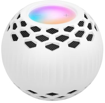 Silicone Case For Home-Pod Mini 2021, Ultra-thin Protective Cover Protective Skin Shell For Home-Pod Mini 2021 Speaker Accessories (White)
