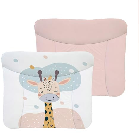 Ceba Baby® weiche Wickelauflage 75x72 cm - Baby Wickelunterlage - Wickeltischauflage für Junge und Mädchen - Wasserdicht, abwaschbar - OEKO-TEX® Standard 100 - Made in EU - Träumende Giraffe