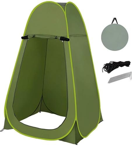 HYGRAD Pop Up Toilet Tent Chaning Room Camping Shower Instant Pop Up Portable Outdoor Camping (Green)