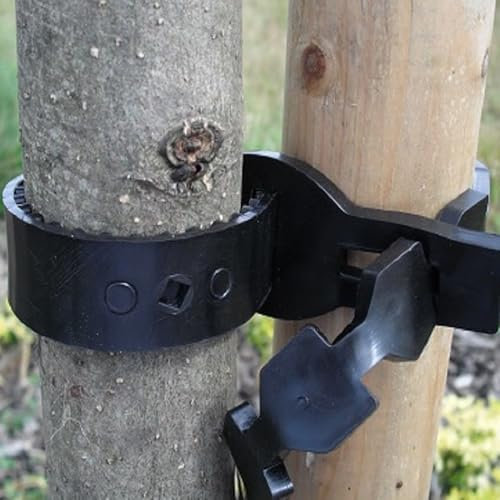 GardenersDream Super Soft Tree Ties - Soft Rubber Tree Ties Heavy Duty Providing Adjustable Support for Trees and Climbing Plants - Durable Plant Supports for Outdoor Plants (30 x 1.25cm, Pack of 10)