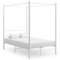 MOBCANT Himmelbett, Bettstütze Futonbett Bettsystem Familienbett Geeignet für Schulen Gästezimmer Wohnungen Hotel Weiß Metall 140x200 cm