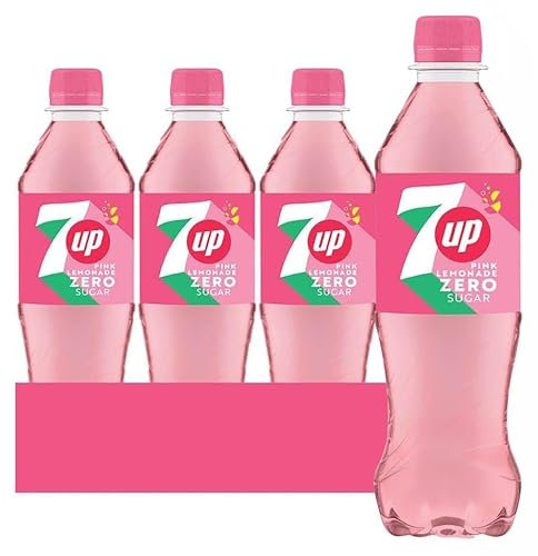 7UP Zero Pink Lemonade, 500ml Bottle (Pack of 24)