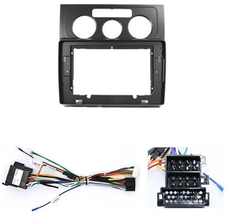 Radioblende Audio Armaturenbrett Kit Panel Player DVD Bildschirm Auto Radio Fascia Rahmen 10inch Für VW Für Touran 2004 2005 2006 2007 2008(FrameC Cable)