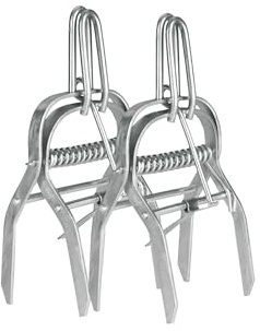 Kerbl cit | 2 Stück Wühlmausfalle-Zangenfalle VoleX Holland, Mäusefalle, mit Spanngriff, Metall verzinkt, 13x12x7,5cm, Landwirte, Hobbygärtner, giftfrei, wiederverwendbar