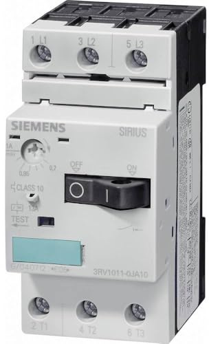 Siemens 3RV1011-0KA10 Leistungsschalter 1 St. 3 Schließer Einstellbereich (Strom): 0.9-1.25A Scha