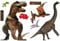alles-meine.de GmbH XXL Wandtattoo/Sticker - 70 cm Dinosaurier Tyrannosaurus Rex Dino Dinos Pteranodon Flugsaurier - Wandsticker Aufkleber