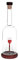CRISTALICA Geschenkflasche Dart-Pfeil Sport Präsent 350ml transparent Glas zum befüllen