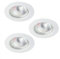 LITECRAFT Recessed Downlights GU5.3 Fixed Spotlight in White - 3 Pack Clearance