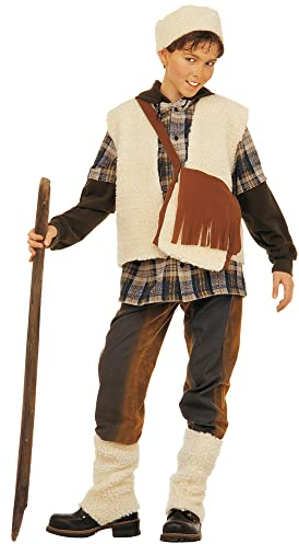 W WIDMANN MILANO Party Fashion - Kinderkostüm Schafhirte, Krippenspiel, Schäfer, Faschingskostüme