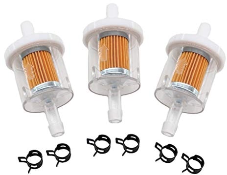 AISEN Kraftstofffilter Benzinfilter passend für Aufsitzmäher Rasentraktor Motoren Briggs & Stratton 493629 691035 AM108356 Tecumseh 34279 A