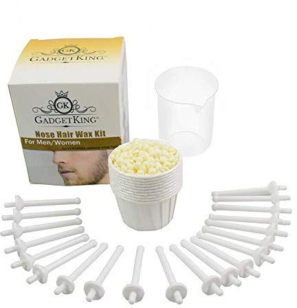 Nasenhaarentfernungs-Wachs-Kit Nasenohr-Haare schmerzlos wirkungsvolles Safe Schnelle Perlen Waxing Hair Remover Kit für Damen und Herren