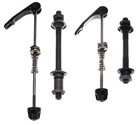 CYSKY Fahrradachse 1 para Schnellspanner Fahrradnabe Rennrad Vorne Hinterachse Hohlwelle Set Fit für Rennrad, Mountainbike, MTB, BMX