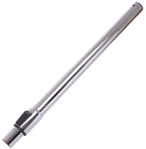 Kastor Tubo telescópico de metal, acabado cromado, 32 mm de diámetro, longitud ajustable de 56-90 cm, para aspiradoras como Philips, Electrolux, Zelmer