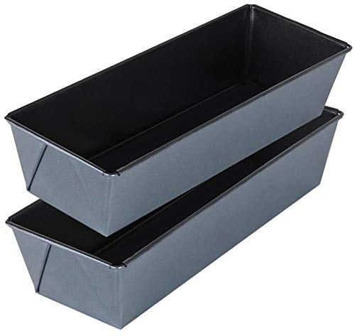 Space Home - Classic Backform Kastenform - Kastenform - Kastenform Kuchen Brote, Gleichmäßige Bräunung - Antihaftbeschichtung - Plumcake - Sauerteigbeständig - Karbonstahl - Set 2-30 cm