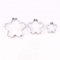DUBENS Lot de 3 emporte-pièces en forme de fleurs de cerisier en acier inoxydable pour décoration de gâteaux