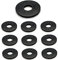 TERF® Lot de 10 rondelles de carrossier en caoutchouc noir - M8 - Dimensions : 8 mm de diamètre intérieur (trou) x 25 mm de diamètre extérieur x 2 mm d'épaisseur