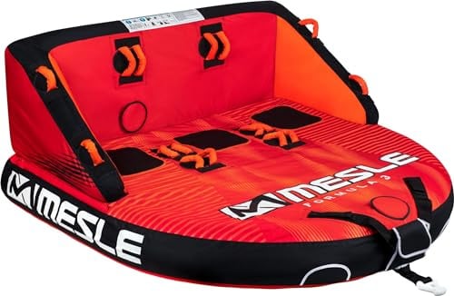 Mesle Funtube Formula, 2-4 Personen Tube Wassersport, Couch Wasserreifen aufblasbar, Towable Tube für Kinder & Erwachsene, Schleppring für Boot & Jetski, Wasserring zum Ziehen