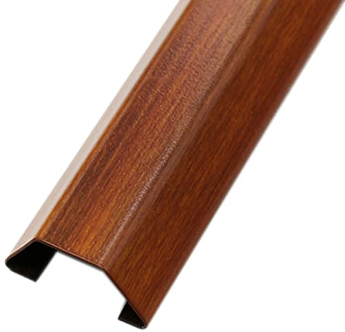 Kabelkanal Kabelschlauch Kabelmanagement Brown Cable Cord Hider für Hartholzböden, Lackierbar klein/groß Anti-Kaudraht-Schutz, Büro-Haus-Garage-Lager, Metall