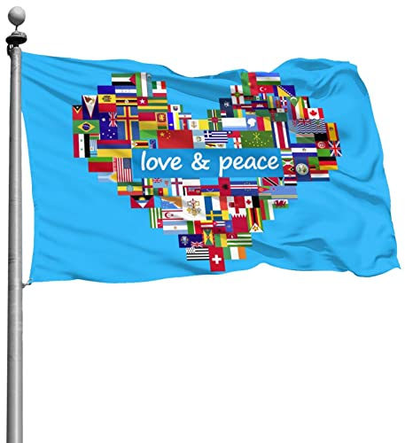 Flagge 180x120cm Flagge Friedenstaube Garten Fahnen Dekorative Außenbanner für Alle Jahreszeiten Feiertage Peace Taube Fahne Flag Fahnen und Flaggen Flaggen Deko Indoor Garten Flaggen Gartendeko