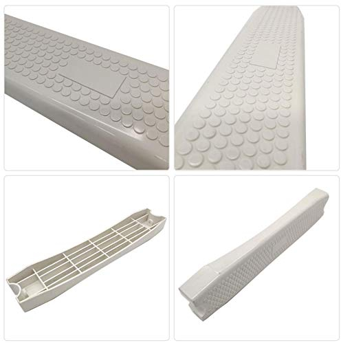 Leling Schwimmbad , Ersatztritt, Leitersprossen, Treppenstufen im Garten & Outdoor, Matte mit 2 Schrauben, Matte, Rutschfestes Stufenpolster, Weiß