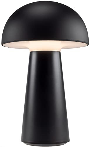 ChiliTec Led Tischleuchte Akku Dimmbar Innen Tischlampe Touch Schalter - IP20 Innen USB aufladbar Licht Warmweiß - Gehäuse Schwarz