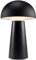 ChiliTec Led Tischleuchte Akku Dimmbar Innen Tischlampe Touch Schalter - IP20 Innen USB aufladbar Licht Warmweiß - Gehäuse Schwarz