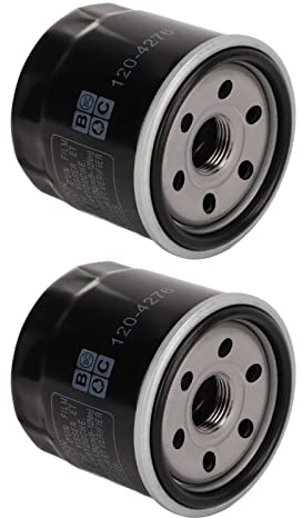 2 Stück Motorölfilter, Abdichtender Ölfilter mit Erweiterter Leistung für Einzylinder V Twin Motoren, 136 7848, 120 4276, 127 9222 Ölfilter für TimeCutter Aufsitzmäher