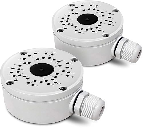 (Kamera Anschlussdose) Kamera Anschlussdose Wasserdicht, Abzweigdose für CCTV-Kamera, Outdoor Kamera Anschlussdose, Kamera-Anschlussdose, Universal Abzweigdose für Bullet Überwachungskamera (2 Pack)