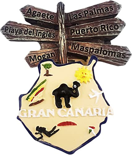 Gran Canaria Spanien Gran Canaria Magnet Kühlschrank Kühlschrank Magnet Dekoration Aufkleber Souvenir Harz Handwerk Küche Whiteboard