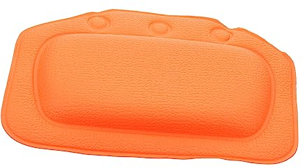 minkissy Badezubehör Badezimmer-Kissen Matratzenhalter Mini-Bade Weiche Kissen Spa-Badenkissen nkissen Für Bade Duschkissen PVC-Orange Bequemes Badekissen Heim-Spa-Kissen