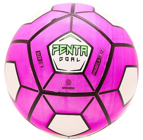 Toyland® Ballon de Football Penta Goal 9 Rose et Vert - Taille 5 - Jouets de Sports de Plein air
