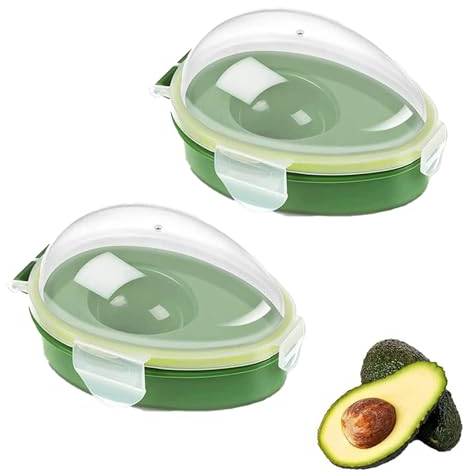 Avocado Keeper Holder, 2Pcs Obst Aufbewahrungsbox, Obst Frisch Halter Fällen, Küche Zubehör, Avocado Frisch Container Für Arbeit, Hochschule, Outdoor