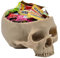 Halloween Horror Schädel Schüssel Schale | Maßstabsgetreue Totenkopf Deko 1 Liter Dekoration Candy Bowl Schädelschüssel Schädelschale Candybowl 3D 3D-Druck Kunstwerk Maßstabsgetreuer Lebensnah