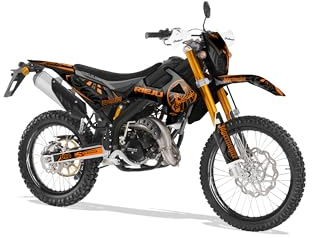 Deko-Set für Motorrad, anpassbar, für Rieju MRT 50 von 2022 bis 2023, Trantor Orange