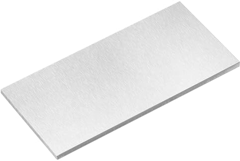 sourcing map Hoja de aluminio 6061, placa de aluminio rectangular de 305 mm x 150 mm, 6 mm de grosor, material de metal plano para soldadura industrial