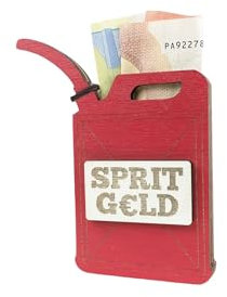 Geldgeschenk zum Tanken - Spritgeld Gutscheinverpackung - Geldgeschenk aus Holz zu Weihnachten, Geburtstag, bestandene Führerschein