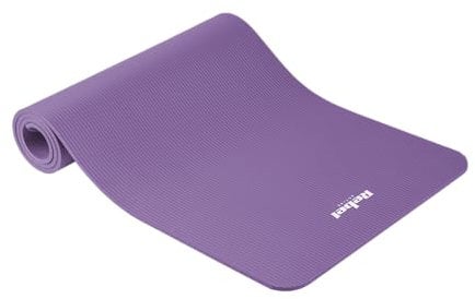 Hochwertige Yogamatte für Pilates, Fitness und Yoga REBEL ACTIVE RBA-3150-PU; 183x61 cm, Dicke 1 cm, NBR, Lila