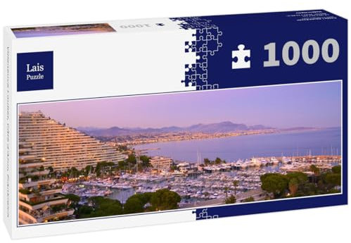 Lais Puzzle Villeneuve Loubet, Côte d'Azur, Frankreich 1000 Teile Panorama
