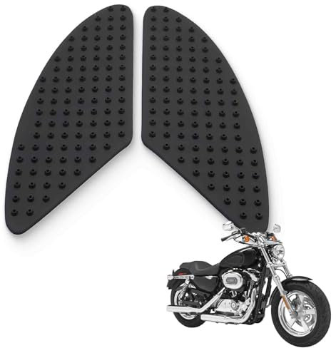 VURYAPI 1 paia di Tappetino di trazione Laterale del Serbatoio della Moto, Antiscivolo, Adatti per la Maggior Parte delle Moto per H.o.n.d.a/K.a.w.a.s.a.k.i