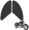 VURYAPI 1 paia di Tappetino di trazione Laterale del Serbatoio della Moto, Antiscivolo, Adatti per la Maggior Parte delle Moto per H.o.n.d.a/K.a.w.a.s.a.k.i